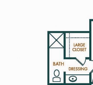 Two bedroom floor plan